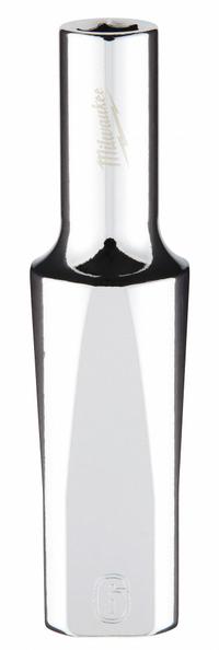 MILWAUKEE Deep Well Socket: Metric, 3/8 in Drive Size, 6 mm Socket Size, 6-Point, Deep, Chrome (MPN 45-34-9090). Key specifications — attr1204417: MILWAUKEE; attr1204392: Chrome.