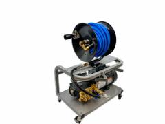 AR BLUE CLEAN Electric Pressure Washer: Cart, 120 V – Single-Phase, 1,700 psi, 3 gpm, 2 hp (MPN RCA3-PRO). Key specifications — Pump Drive: Direct; Brand: AR BLUE CLEAN; Frame Material: Metal; Water Intake: Cold Water Only.