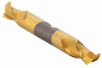 CLEVELAND Square End Mill: High Speed Steel, TiN Coated, Double End, 2 Flute, 7/16" Mill Dia (MPN C33668)