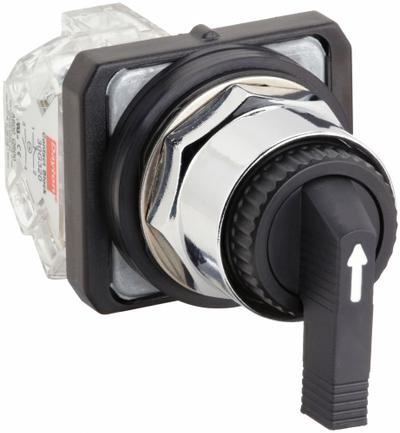 Dayton Selector Switch: 30 mm Panel Mounting Size, 3 Positions, Extended Lever - Selector Switches