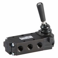 PARKER Manual Air Control Valve: DirectAir 4, Four-Way / Two-Position, Lever, 1/4 in Female NPT (MPN 520811000). Key specifications — attr1084737: Aluminum; attr1084764: Manual Air Control Valve; attr1084778: Spool; attr1084767: DirectAir 4; attr1084731: 520811000; attr1084739: PARKER; attr1084765: Spring Return; attr1084768: DirectAir 4.