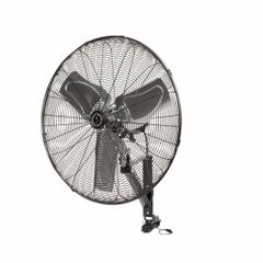 TPI COMMERCIAL Mounted Fan: 24 in Blade Dia, 120V AC, 1/8 hp Motor HP, Wall Mount, Oscillating (MPN CACU 24-WO). Key specifications — Brand: TPI COMMERCIAL; Voltage: 120V AC; Number of Speeds: 3; Fan Mounting Location: Wall; Oscillation: Oscillating; Mounting Type: Bracket.