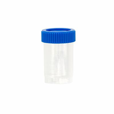 APPROVED VENDOR 20 mL Vials with Caps: Sample, PPCO, 20 mL, Blue, 28 mm Body Dia - Plastic Lab Vials