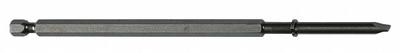APEX Power Bit: Power Bit, Slotted Head, Imperial, 5F-6R Bit Industry Size, Std - Impact Bits