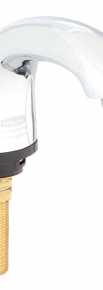 RUBBERMAID COMMERCIAL PRODUCTS Bathroom Sensor Faucet: Milano Auto Faucet - Single-Post Sensor Bathroom Faucets