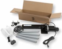 DYNA-LIFT Hydraulic Lift Kit: 6 in Stroke, Electric, 1,000 lb System Load Rating, Foot with Glide (MPN 4E-D1A-06-S). Key specifications — Brand: DYNA-LIFT; Motor Voltage: 115V AC; End Type: Foot with Glide.