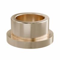 Flanged Sleeve Bearing: Bronze, SAE 841, 3/4 in Bore, 1 in OD, 5/8 in Lg, USDA H-1 Approved, 3 PK (MPN ECOF121610). Key specifications — System of Measurement: Inch; Lubricant Material: USDA H-1 Approved; Material Grade: SAE 841; Flange Type: Flanged; Brand: BUNTING BEARINGS.