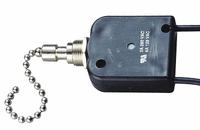 GARDNER BENDER Pull Chain Switch (MPN GSW-35). Key specifications — Product Type: Pull Chain Switch; Brand: GARDNER BENDER; Manufacturer Part Number: GSW-35; Contact Form: SPST; Metal Finish: Nickel; Switch Function Configuration: On/Off.