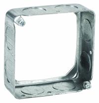 RACO Extension Ring: Steel, Silver, For 2 Gangs, 1.5 in Overall Dp, 4 in Overall Wd, 4 in Overall Lg (MPN 202). Key specifications — Brand: RACO; For Number of Gangs: 2; Accessory Type: Extension Ring; Color: Silver; Material: Steel.