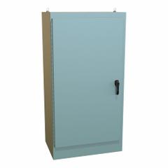 HAMMOND Electrical Enclosure: Steel, 72 in x 37 in x 24 in, NEMA 12/13/3R/4, Solid Cover, Hinged (MPN HN4FS723724). Key specifications — Closure Method: Handle; Brand: HAMMOND; Knockouts: Not Included.