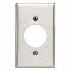 LEVITON Wall Plate: 1 Gang, Std Size (MPN 84028). Key specifications — Brand: LEVITON; Material: Stainless Steel.