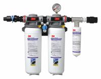 3M Water Filtration System: 0.2 micron, 5 gpm, NPT, 18 in Overall Ht, 70,000 gal, 3 Filters Included (MPN 5625501). Key specifications — Brand: 3M; Reduces: Cyst; Filter Media: Prefilter Wrap.