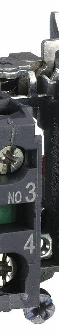 SCHNEIDER Contact Block: 22 mm Panel Mounting Size, 1NO/1NC, Momentary, ZB4 Series (MPN ZB4BZ105). Key specifications — Switch Action: Momentary; Terminal Connection Type: Screw Clamp Terminals; Brand: SCHNEIDER; Compatible with Series: ZB4.