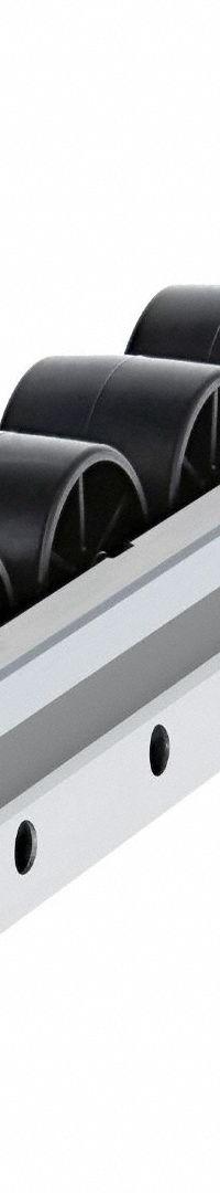 FLEXPIPE Roller Track: Roller Track, Cold Rolled Steel, 96 in Lg, 28 mm For Pipe Size, Plastic (MPN R40-RT96). Key specifications — Product Type: Roller Track; Brand: FLEXPIPE; Finish: Galvanized; Component Type: Roller Track; Corrosion Resistant: No; Material: Cold Rolled Steel.