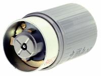 HUBBELL Locking Plug: Non-NEMA, Gray, 250V AC, 60 A, 2 Pole, 3 Blade (MPN HBL25615). Key specifications — Brand: HUBBELL.