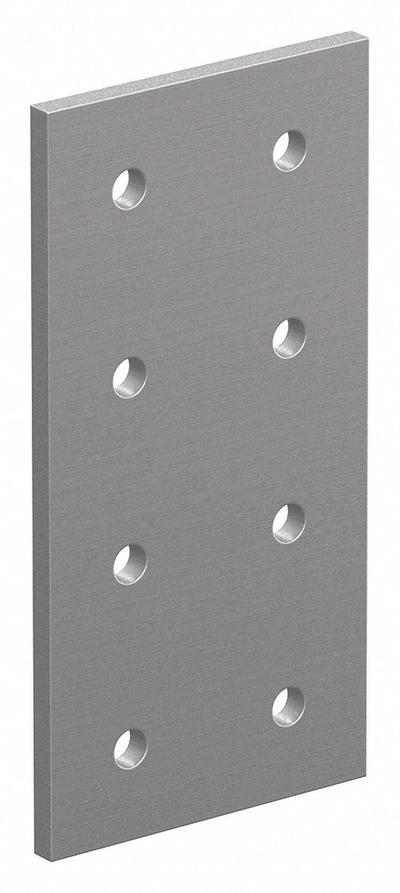 80/20 Rectangular Flat Plate: Rectangular Flat Plate, 40 Series, 6 mm x 80 mm x 160 mm - Plate Connectors