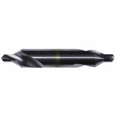 KEO Center Drill: Plain Type, #4/0, 60°, 1 1/4 in Overall Lg, AlTiN Coated High Speed Steel (MPN 906-001-997). Key specifications — Brand: KEO; End Type: Double End.
