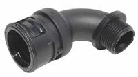 Elbow 90 Degrees: 1 1/4 in Nominal Size (MPN VPBRB-36N07). Key specifications — Item [MERCH]: 90° Sweeping Elbow; Fitting Material: Polyamide 6; Fitting Color: Black; Connection Type/Size: 1-1/4 in NPT; Brand: REIKU.