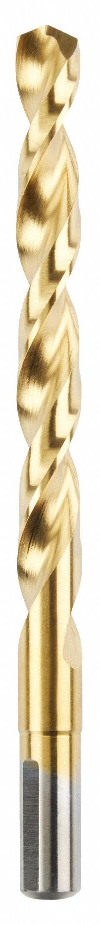 MILWAUKEE Jobber Length Drill Bit: 25/64", 135° Split Point, TiN-Coated HSS, Parabolic Flute (MPN 48-89-2222). Key specifications — attr1225567: 0.3906.