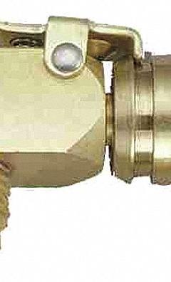 IMPERIAL Coupler: 2 in Lg, 90° Angle, Input 1/4 in Female QC, Output 1/4 in Male SAE (MPN 17-C). Key specifications — Product Type: Coupler; Brand: IMPERIAL; Manufacturer Part Number: 17-C; Material: Brass.