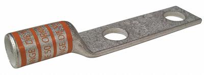 APPROVED VENDOR Compression Lug: For 3/0 AWG, Stranded Wire, 5/16 in Stud Size, Long - Two-Hole Compression Lugs