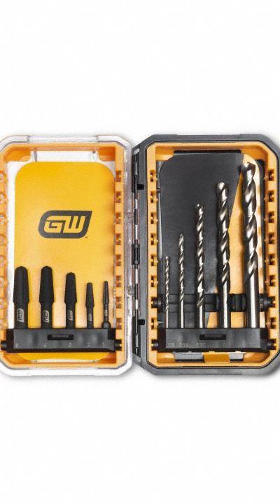 GEARWRENCH Screw Extractor Set: 10 Pc, Socket Extractor, Size #1/#2/#3/#4/#5 - Straight-Flute Extractor & Drill Bit Sets