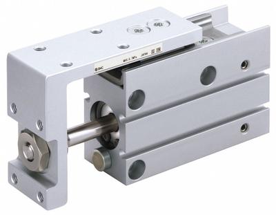 SMC Mini Slide Table: 30 mm Stroke Lg, 10 mm Bore Dia, Mfr Part # MXH10-30Z - Pneumatic Slide Tables