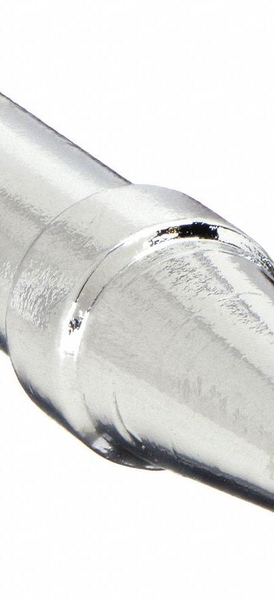 WELLER Soldering Tip: ET Series, Chisel, 1.6 mm W, 34.5 mm Lg - ET Series Soldering Tips