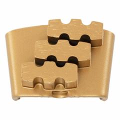 HUSQVARNA Grinding Tool: Extra Soft, 25 Grit, Gold, 3 Segments, Clockwise/Counterclockwise, Metal (MPN ELITE-GRIND EZ XS25 TS). Key specifications — attr81237: Gold; attr81244: Metal; attr122184: Grinding Tool; attr122180: Extra Soft Concrete; attr81239: 970755004; attr81227: HUSQVARNA.