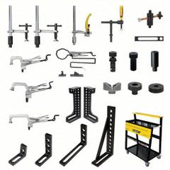 BUILDPRO Fixturing Kit, 127 Pc (MPN TMK840). Key specifications — Compatible With: Modular Welding Table; Manufacturer Part Number: TMK840; Includes: (8) T50310 Right Angle Brackets; Brand: BUILDPRO.