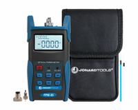 JONARD TOOLS Fiber Optic Power Meter: Single-Mode, 850, 980, 1300, 1310, 1490, 1550, 1625, 1650 nm (MPN FPM-55). Key specifications — Product Type: Fiber Optic Power Meter; Includes: Carrying Case; Manufacturer Part Number: FPM-55; Adapters Included: SC; Brand: JONARD TOOLS; Features: Shatter-Resistant Sleeve; Testing Functions: Optical Power Loss; _Wavelengths: 850, 980, 1300, 1310, 1490, 1550, 1625, 1650 nm.