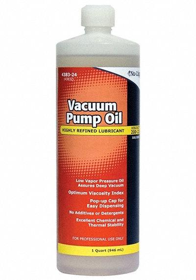 NU-CALGON Refrigerant Evacuation Pump Oil: ISO-46, 1 qt Container Size, Bottle - Oil for Evacuation Pumps