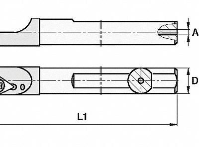 WIDIA Indexable Boring Bar: FCBI18740R - Indexable Boring Bars