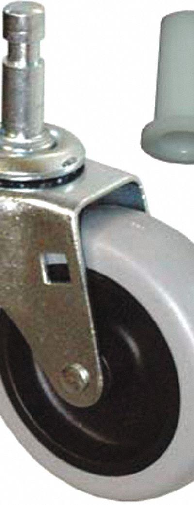 RUBBERMAID COMMERCIAL PRODUCTS Caster with Insert: For 4MC27/9LAN6 - Material Handling Parts
