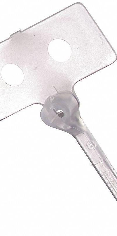 TY-RAP Cable Tie: 4 in Nominal Lg - Vertical Flag Identification Cable Ties