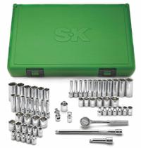 SK PROFESSIONAL TOOLS Socket Wrench Set: 1/4 in Drive, 60 Piece, 6-Point, Metric/SAE (MPN 91860). Key specifications — attr1224269: 1/4 in; attr1204638: Drive Tools Included; attr1204650: 4 mm to 16 mm; attr1204658: 4.5 in Fixed, Round Head Ratchet; attr1204673: Socket Bits Not Included; attr1204681: Wrenches Not Included; attr1204688: SK PROFESSIONAL TOOLS; attr1224230: Friction.