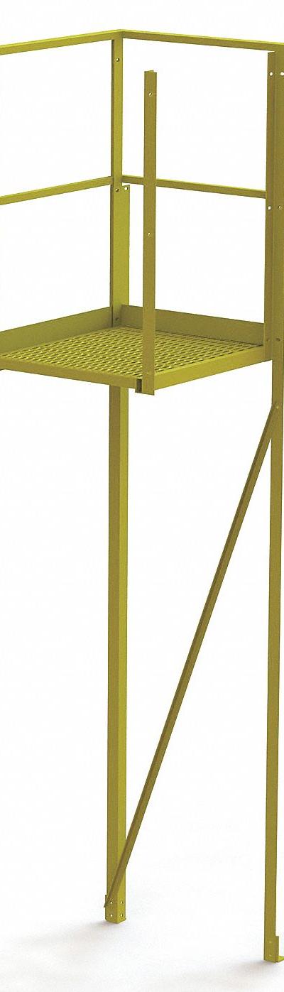 TRI-ARC Turn Platform: 6.8 ft Overall Ht, Steel - Turn Platforms