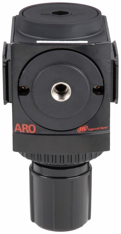 ARO Compressed Air Regulator: Aluminum, 3/8 in NPT, 179 cfm, 0 psi to 140 psi - ARO FRL Air Regulators