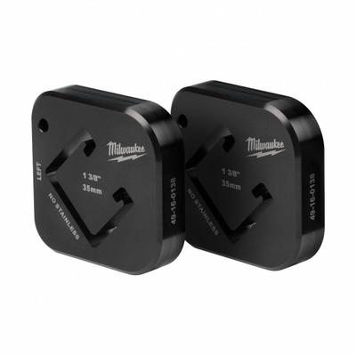 MILWAUKEE Shearing Die: (2) Shearing Dies, For 1 5/8 in Strut Wd - Dies for Strut Shears