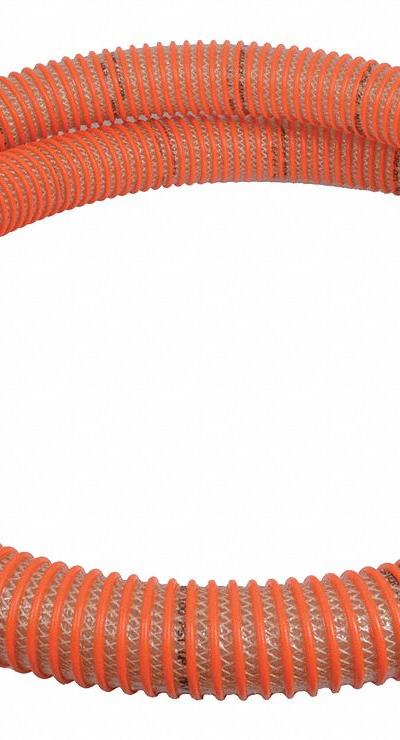 CONTINENTAL Water Suction and Discharge Hose: 1 1/2 in Hose Inside Dia - PVC Water Suction & Discharge Hose Assemblies with Synthetic Braid & PVC Helix Reinforcement