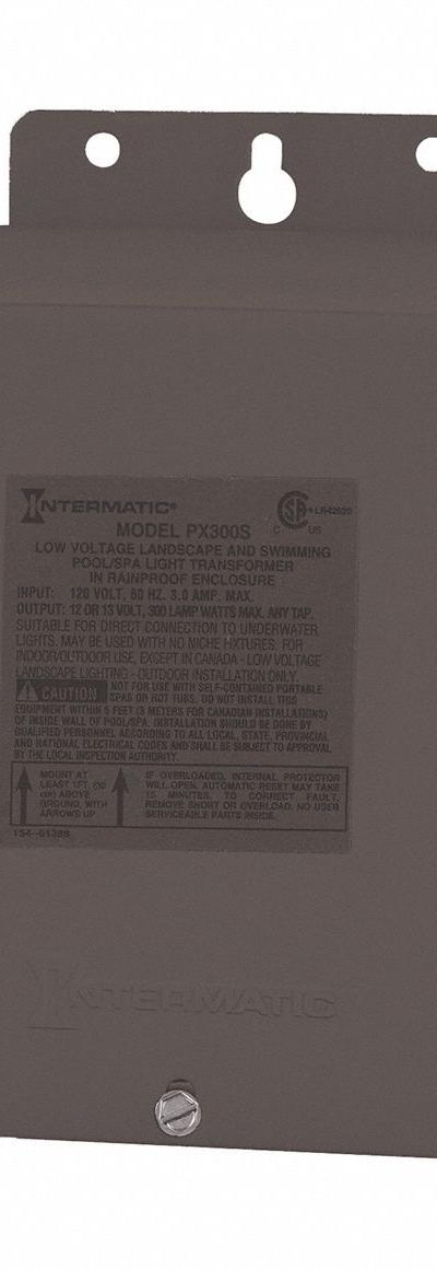 INTERMATIC Pool Light Transformer: 300 W Max Power Consumption - Landscape, Pool & Spa Lighting Transformers