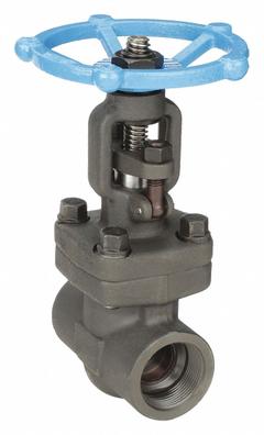SHARPE Gate Valve: 3/4 in, Forged Steel, Rising, FNPT x FNPT, 1,975 psi CWP, Wheel, Solid Wedge (MPN 4371003740). Key specifications — Wedge Material: 410 Stainless Steel; Brand: SHARPE; Bonnet Material: Forged Steel.