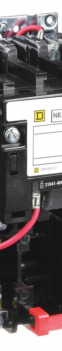 SQUARE D Magnetic Motor Starter: Non-Reversing, 2 Poles, NEMA Size 0, 18 A, 120V AC Coil (MPN 8536SBO1V02). Key specifications — Brand: SQUARE D; Coil Voltage: 110/120V AC; Phase: Single; Operator: None; Terminal Connection Type: Screw Clamp Terminals; Includes Pilot Light: No; Operator Controls: None; Auxiliary Contacts Included: No Auxiliary Contacts Included.