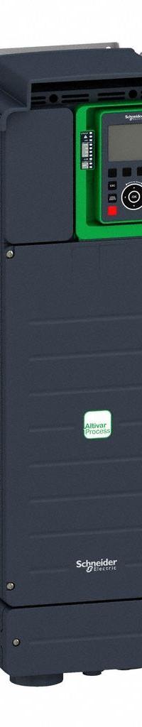 SCHNEIDER Variable Frequency Drive: In Phase Three, Out Phase Three, 60 hp, IP21, No Bypass, Compact (MPN ATV930D45N4). Key specifications — Style: Compact; Color: Black/Green; Output Phase: Three.