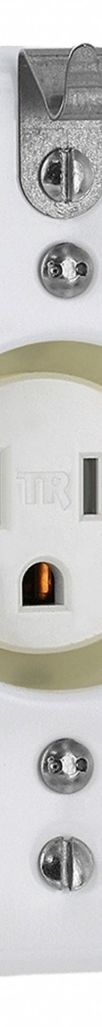 LEVITON Plugs and Receptacles: Single, 5-15, White, 125V AC, 15 A, 2 Pole / 3 Wire (MPN T5015-CHW)