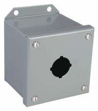 SCHNEIDER ELECTRIC Push Button Enclosure: 30mm, 1 Holes, Carbon Steel, NEMA 13/3 (MPN 9001KYAF1). Key specifications — attr211299: SCHNEIDER; attr1043605: Oil-Tight and Dust-Tight.