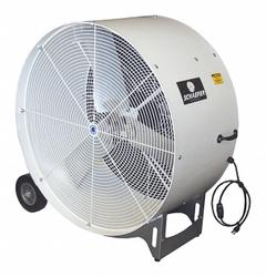 SCHAEFER Circulating Fan: 36 in Blade Dia, 115V AC, Mobile, 1/2 hp, Direct Drive, Polyethylene (MPN VKM36-2-O). Key specifications — Mobility: Mobile; Standards: AMCA Standard 230.99; Voltage: 115V AC; Brand: SCHAEFER.