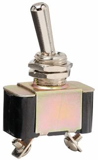 APPROVED VENDOR Toggle Switch: 2 Position, 2 Connections, SPST, Screw Terminals Connection (MPN 5RLV4). Key specifications — AC Contact Rating: 20 A @ 12 V; Switch Function Configuration: On/Off; Brand: APPROVED VENDOR.