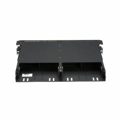 PANDUIT Fiber Optic Rack Enclosure: Full-Wd, 1 RU, 14.93 in Dp, Black Steel, 1.73 in Ht, 19.6 in Wd (MPN FLEX1U06). Key specifications — Brand: PANDUIT; Includes Mounting Hardware: Yes; Rack Width Type: Full-Width.