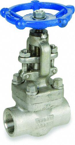 SHARPE Globe Valves: For Steam Media, 316L Stainless Steel, 1 in Pipe Size, FNPT x FNPT - Stainless Steel Straight-Body General-Service Globe Valves